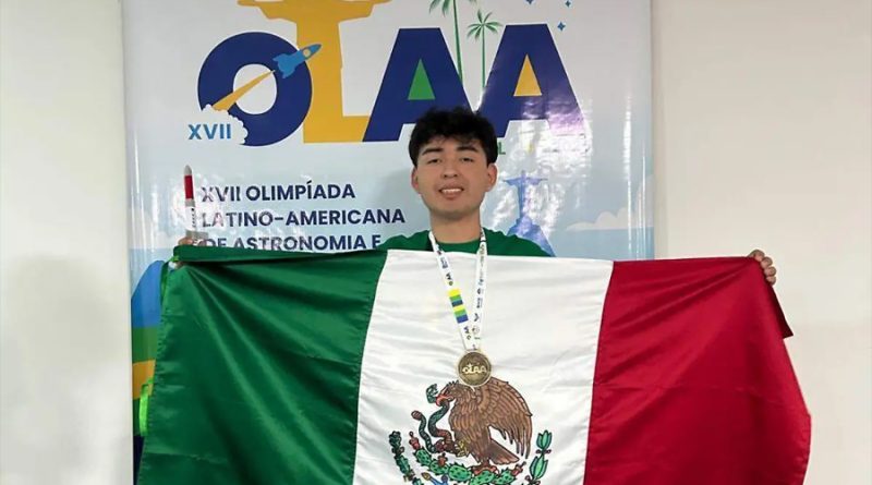 Estudiante de Altamira gana medalla de oro en Olimpiada de Astronomía y Astronáutica en Brasil