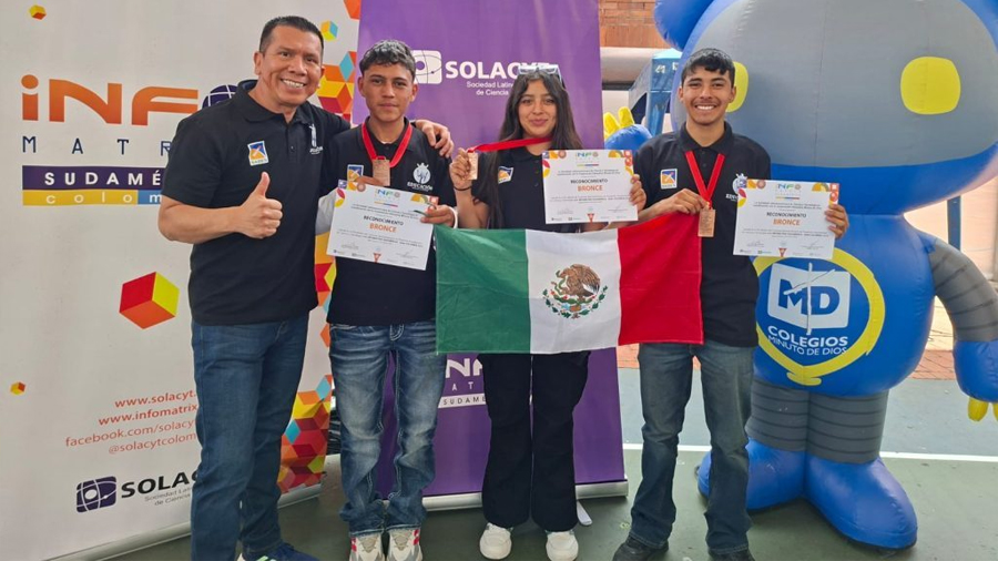 Jóvenes guanajuatenses conquistan escenario internacional en Colombia con proyecto que fusiona tradición y ciencia